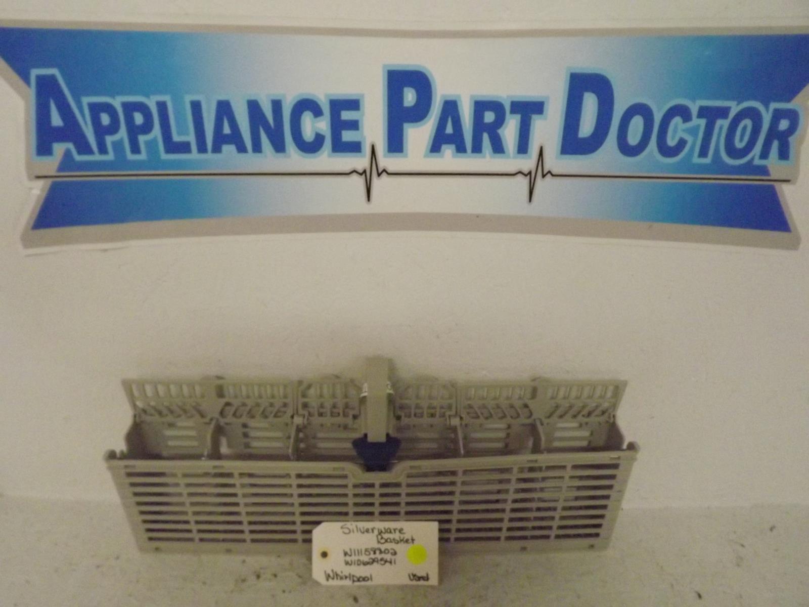 Whirlpool Dishwasher W11158802 W10629541 Silverware Basket Used Whirlpool Dishwasher W11158802 W10629541 Silverware Basket Used